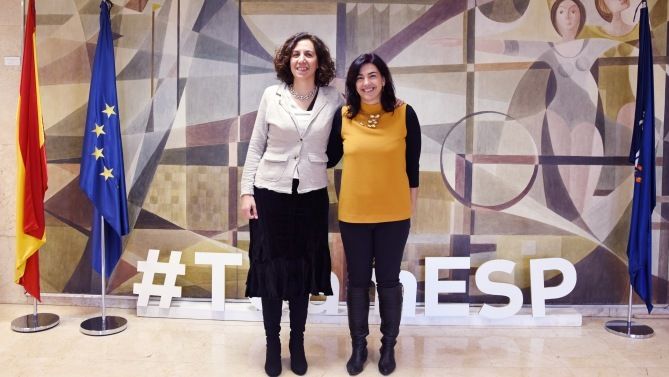 Imagen de archivo de una visita de Lozano a su antecesora en el CSD