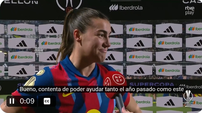 Patri Guijarro, MVP de la final de la Supercopa, habla de sus sensaciones tras la lesión