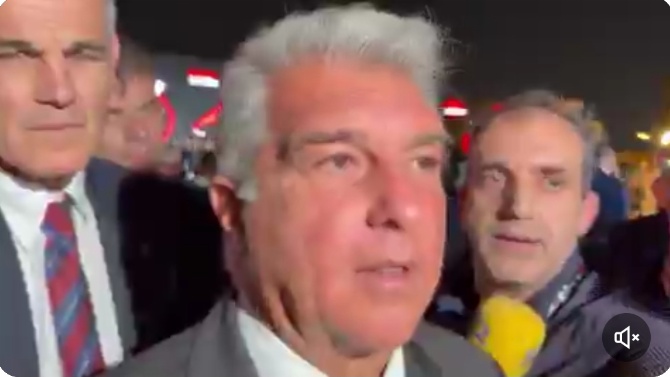 Laporta lo dice claramente: 