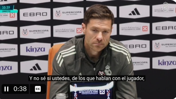 Xabi Alonso, ante la final contra el Barça: