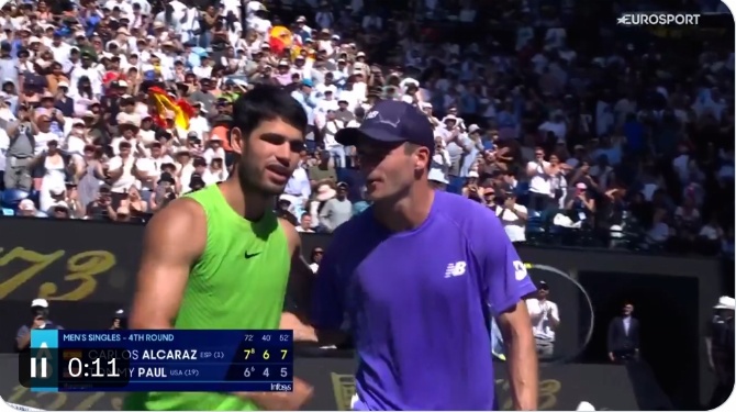 Alcaraz ya está en cuartos del Abierto de Australia, donde se verá con Bublik o De Miñaur