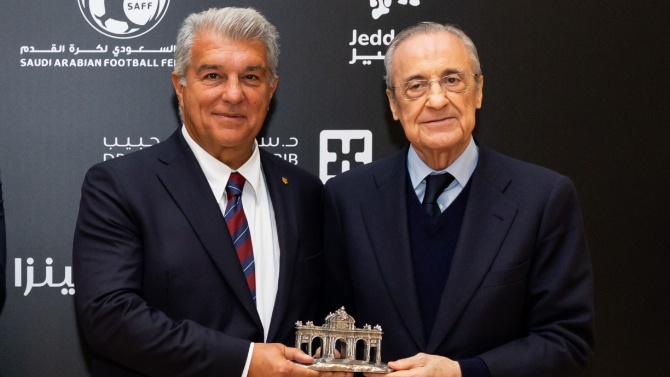 Laporta deja claro que la enhorabuena de Florentino, que agradece, no cambia nada
