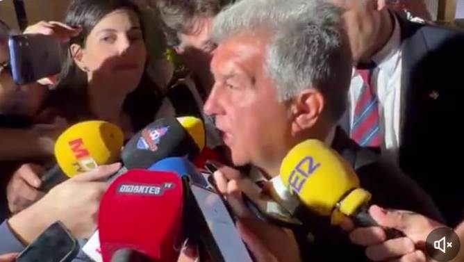 Laporta lo dice claramente: 