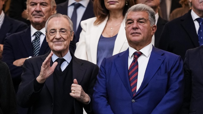 Laporta deja claro que la enhorabuena de Florentino, que agradece, no cambia nada