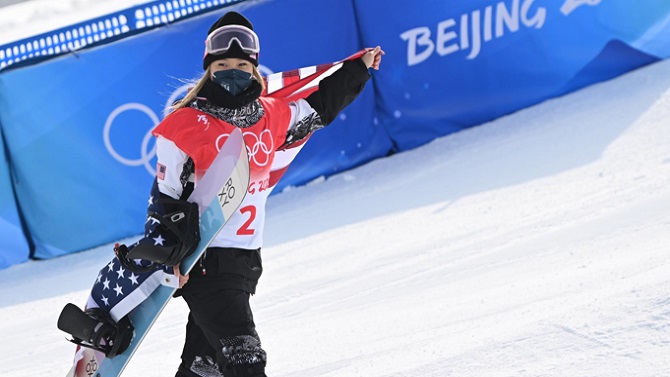 Chloe Kim, doble oro olímpico de 'halfpipe', se disloca el hombro a un mes de los Juegos