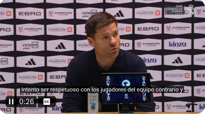 Xabi Alonso manda un mensaje a Simeone:
