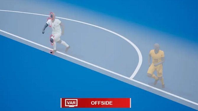 La Premier League permite un margen de cinco centímetros en los fuera de juego