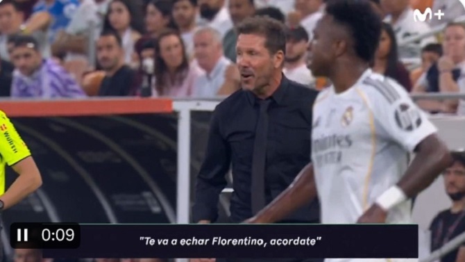 El Atlético señala una “provocación” como origen de la “reacción” de Simeone