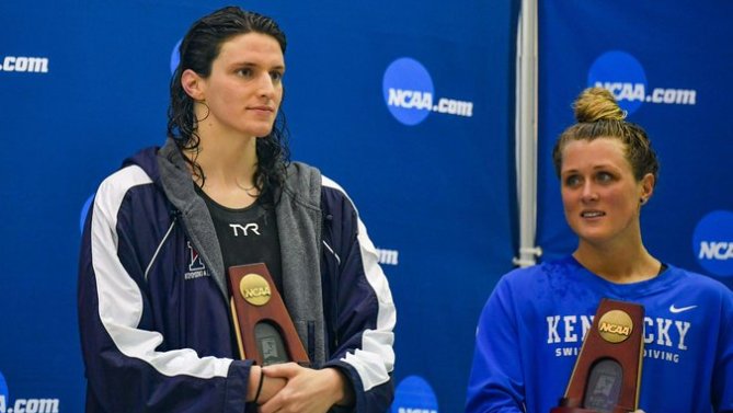 Lia Thomas y Riley Gaines / NCAA