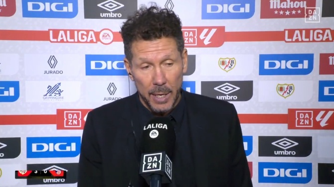 Simeone, tras caer ante el Rayo: 