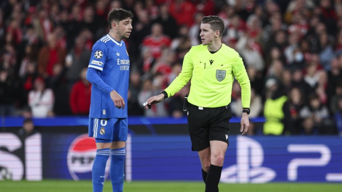 La UEFA desestima la denuncia presentada por el Benfica contra Fede Valverde