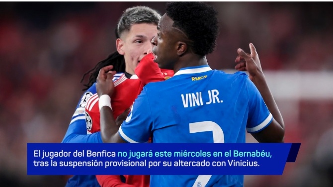 La suspensión provisional de Prestianni por la UEFA genera debate en el fútbol europeo