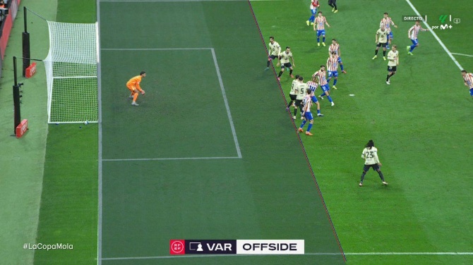 El CTA explica la toma de decisión en el fuera de juego del Barça ante el Atlético de Madrid