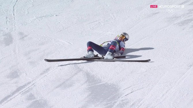 Lindsey Vonn, que participó con el ligamento roto, dice adiós a los JJOO tras una fatídica caída