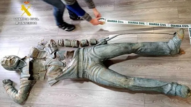 Detenidos otros dos hombres por el robo de la estatua de Severiano Ballesteros