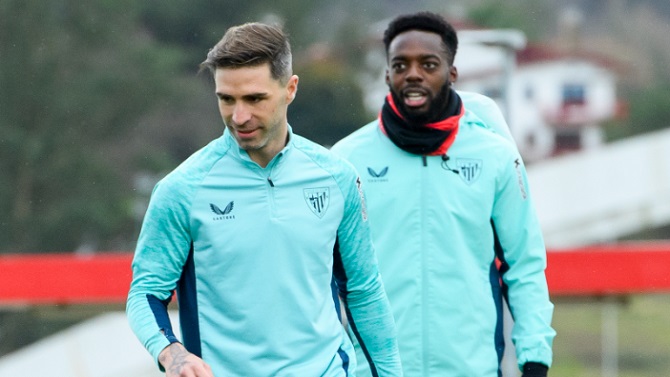 Yeray vuelve a entrenar en Lezama tras cumplir la sanción de ocho meses por dopaje