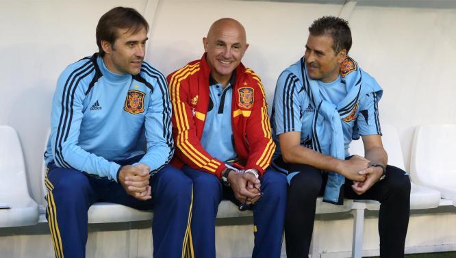 G&oacute;mez Perlado, a la derecha, en la &eacute;poca de Lopetegui // IUSPORT