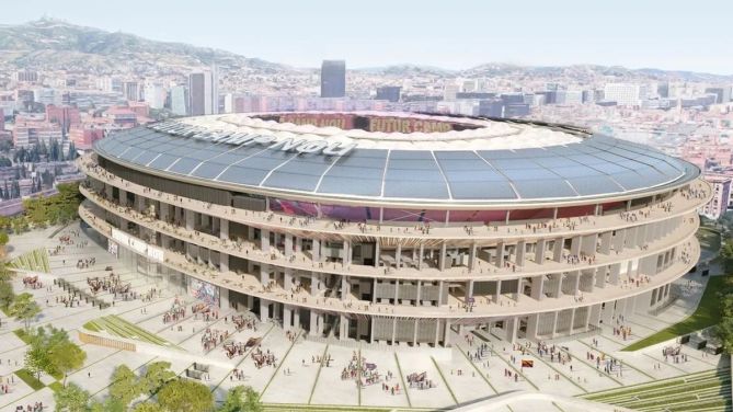 Dise&ntilde;o del nuevo Camp Nou dentro del 'Espai Bar&ccedil;a'. FCB (FCB)
