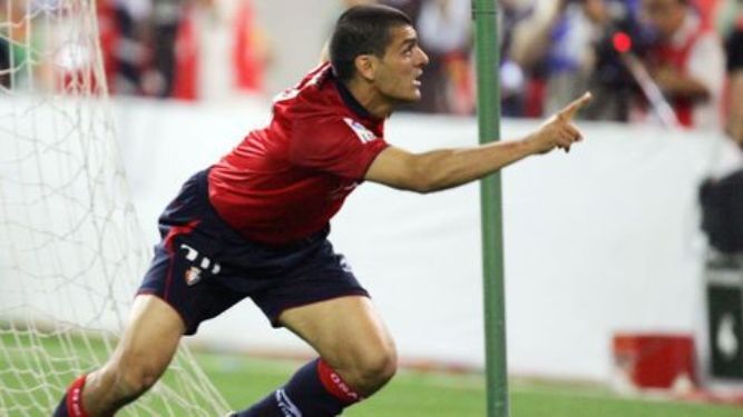 Aloisi en su etapa de Osasuna