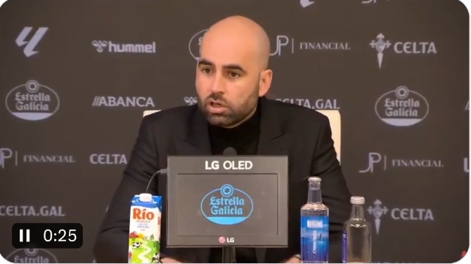 Giráldez pide falta en el gol de Valverde: 