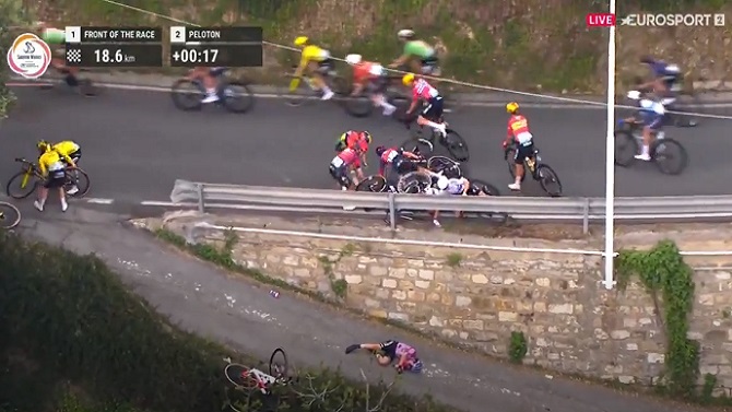 La italiana Silvestri sufre una caída al vacío en la carrera Milán San Remo