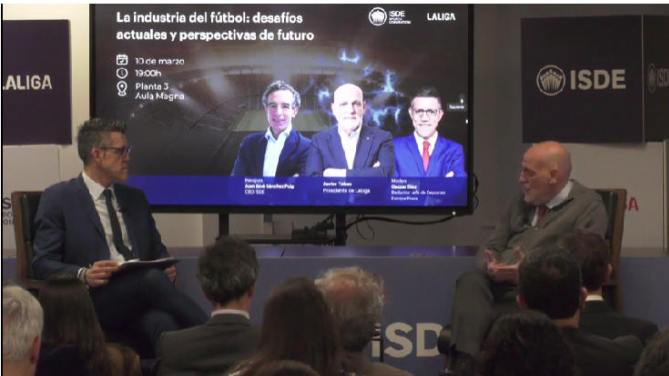 Javier Tebas y Juan José Sánchez Puig presentaron el ISDE Sports Convention