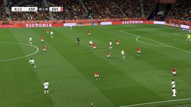 Cánticos de “musulmán el que no bote” en el RCDE Stadium durante el España-Egipto
