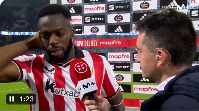 Iñaki Williams, sobre el penalti: