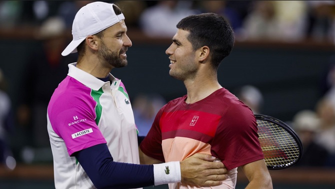 Alcaraz debutará en Indian Wells, primer ATP Masters 1000, contra Grigor Dimitrov