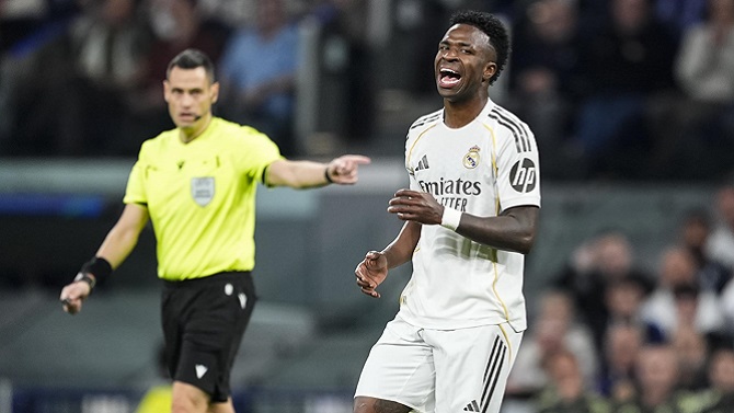 Vinícius, Tchouaméni, Huijsen, Bellingham, Carreras y Alaba, apercibidos ante el City en Champions