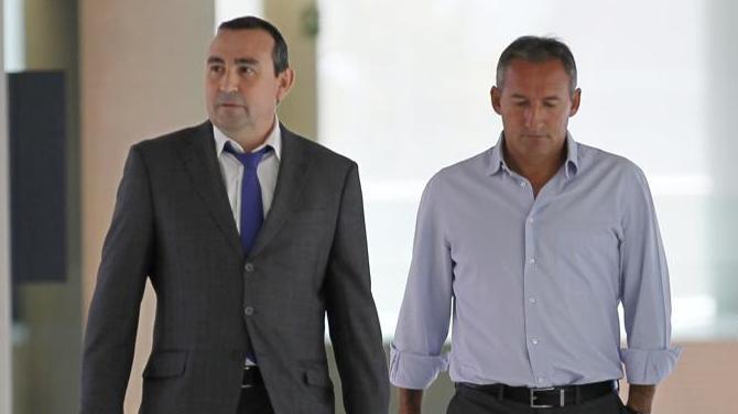 Pere Llu&iacute;s Mellado, con Beguiristain en su etapa anterior en el Bar&ccedil;a  //  MD