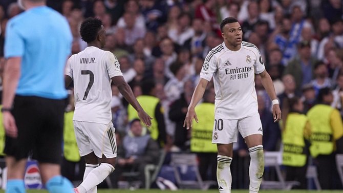 Vinícius, Mbappé, Bellingham, Carreras y Huijsen, apercibidos en el Real Madrid