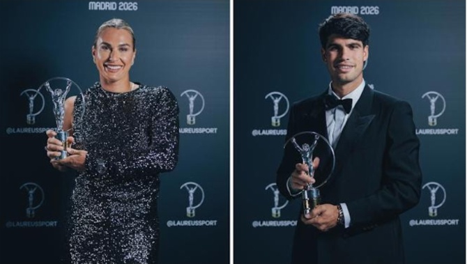 Alcaraz, Sabalenka, PSG, Norris, Yamal, Kroos, Araújo y Comaneci, premios Laureus 2026