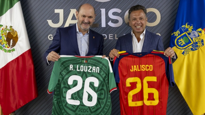 Louzán inicia en Guadalajara los encuentros con México de cara al Mundial de este verano