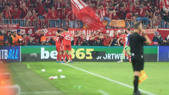 La UEFA multa con casi 90.000 euros al Bayern por los disturbios contra el Real Madrid