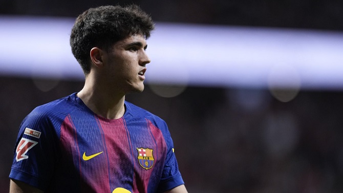 Pau Cubarsí, tras su expulsión ante el Atlético de Madrid: 