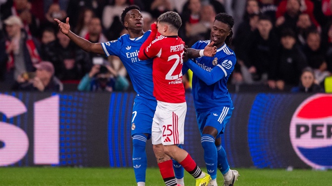 La UEFA sanciona con 6 partidos a Prestianni, del Benfica, por llamarle 'mono' a Vinìcius