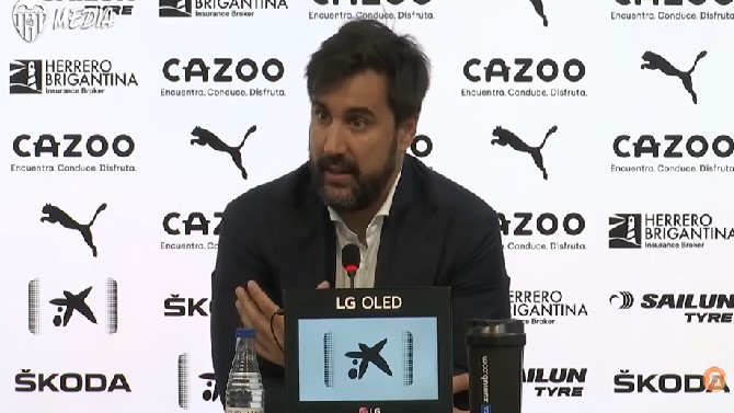 El director corporativo del Valencia, Javier Sol&iacute;s /  F. Valencia CF