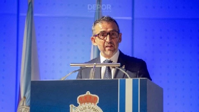 Presidente del RC Deportivo &Aacute;lvaro Garc&iacute;a Di&eacute;guez / Depor