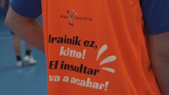 Leyenda de la campaña del País Vasco contra a violencia Leyenda de la campaña del País Vasco contra a violencia