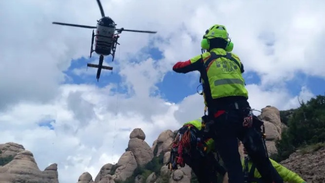 Acci&oacute;n de rescate de los bomberos de la Generalitat