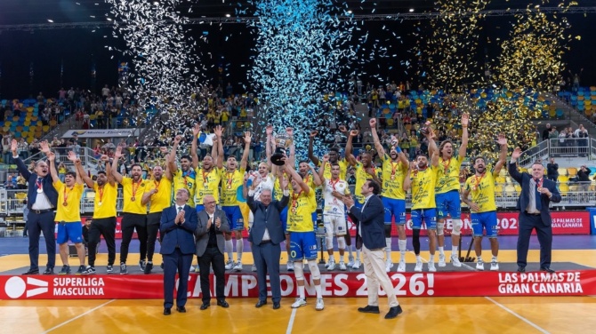 El CV Guaguas conquista la Superliga de voleibol por cuarto año seguido
