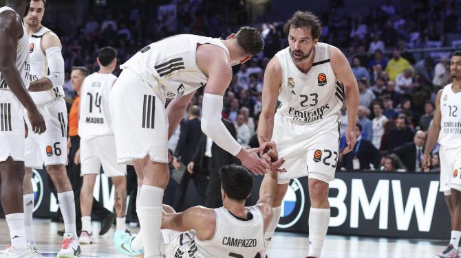 El Real Madrid pierde la final (92-85) de la Euroliga ante el Olympiacos en Atenas