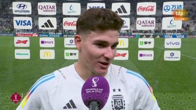 Mensaje de Julián Álvarez al Atlético: