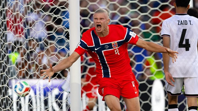 Los goles de Haaland contra Irak provocan ondas sísmicas en Noruega