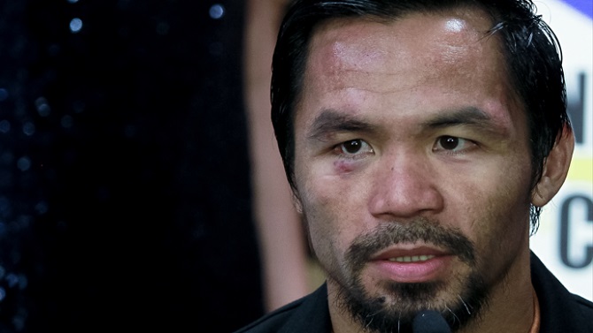 Manny Pacquiao colecta donaciones para ayudar a las víctimas del terremoto en Filipinas
