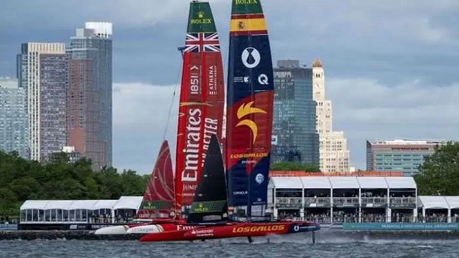 España sufre una avería en el GP de Nueva York y se sale del podio de la general de SailGP