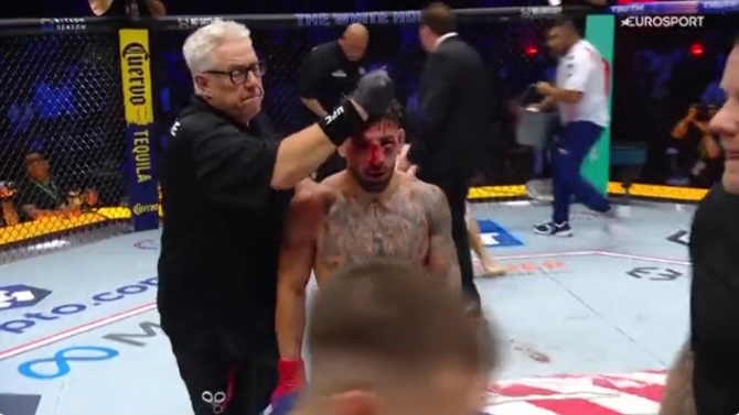 La brutal pelea de Topuria y Justin Gaethje deja a los dos suspendidos durante 180 días