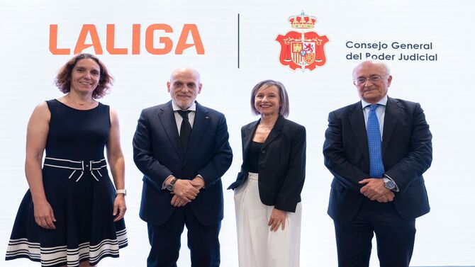 LaLiga y el CGPJ impulsan una formación judicial para combatir el odio en el deporte