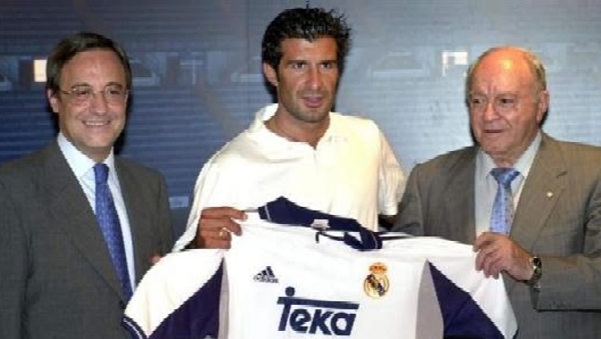 A Florentino Pérez también le desmintieron el fichaje de Luis Figo en el año 2000 y era verdad